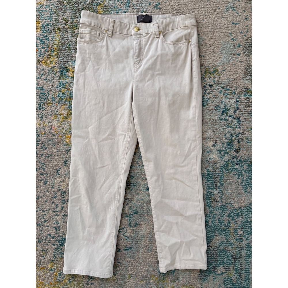 Chicos So Lifting So Slimming Crop Pants Beige Khaki Size 0 Small 4 S Crop Leg
